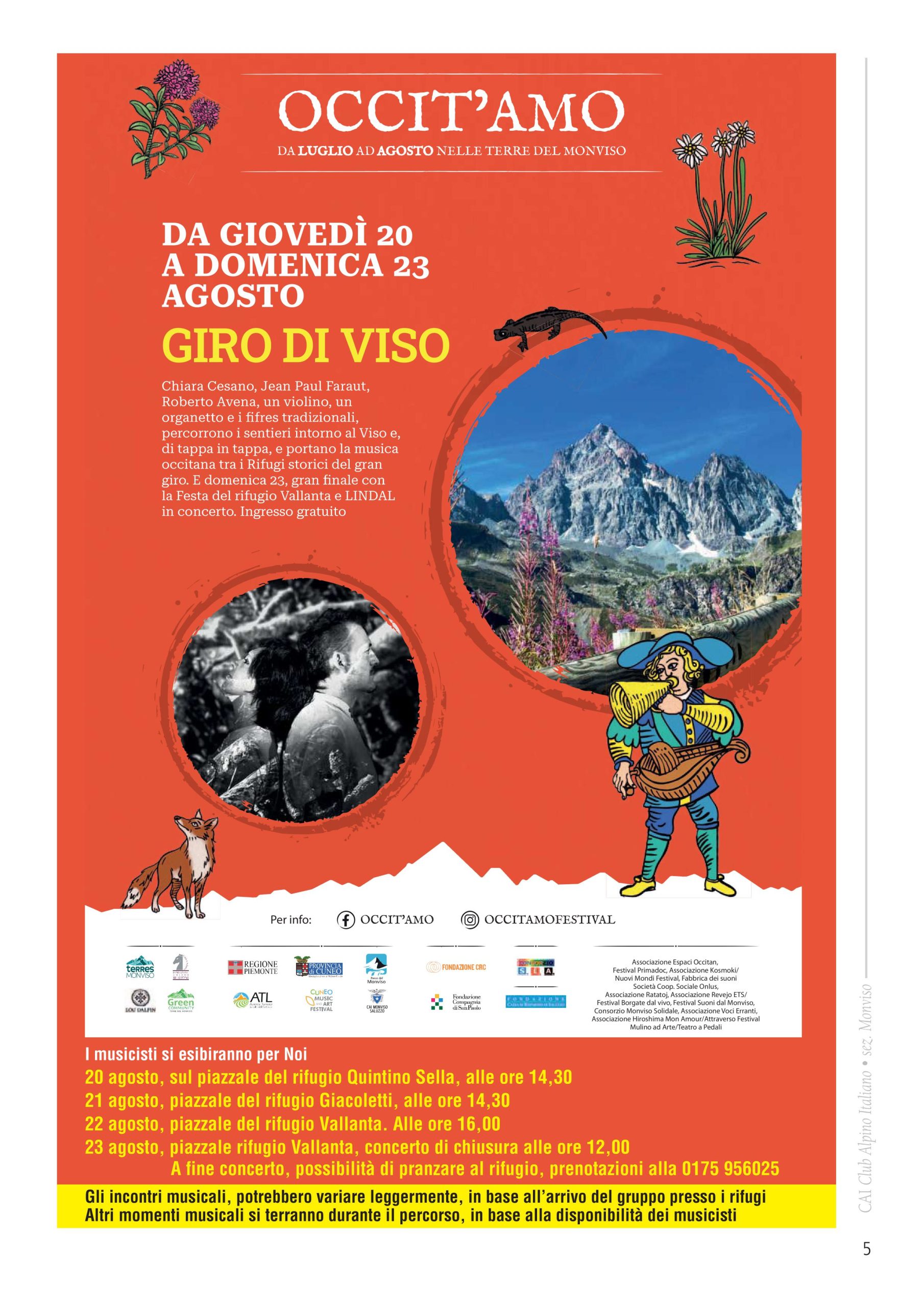 Giro di Viso in musica 2026 – OCCIT’AMO